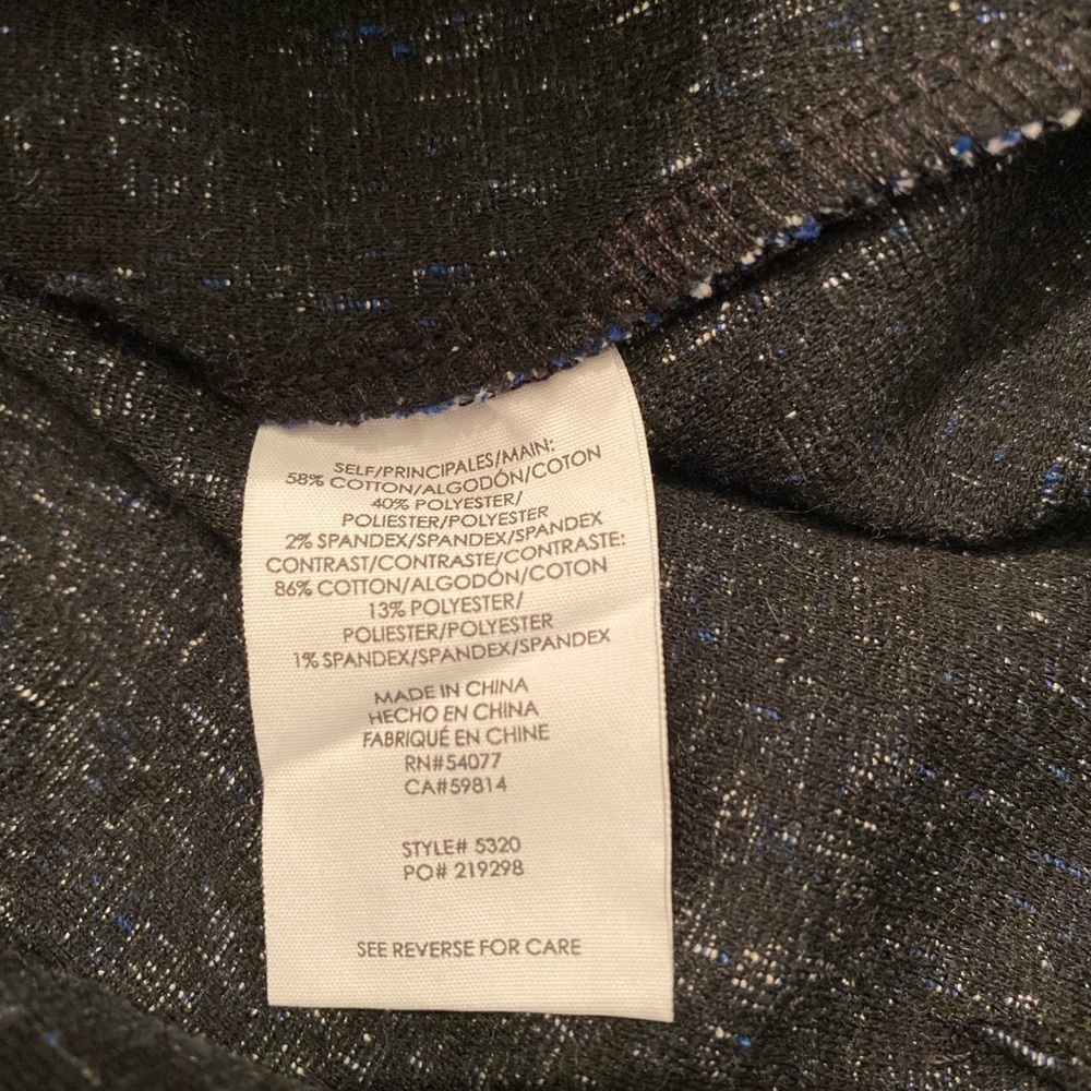 CABI Renia Club 21 blue/black tweed skirt size 6 - Picture 9 of 12